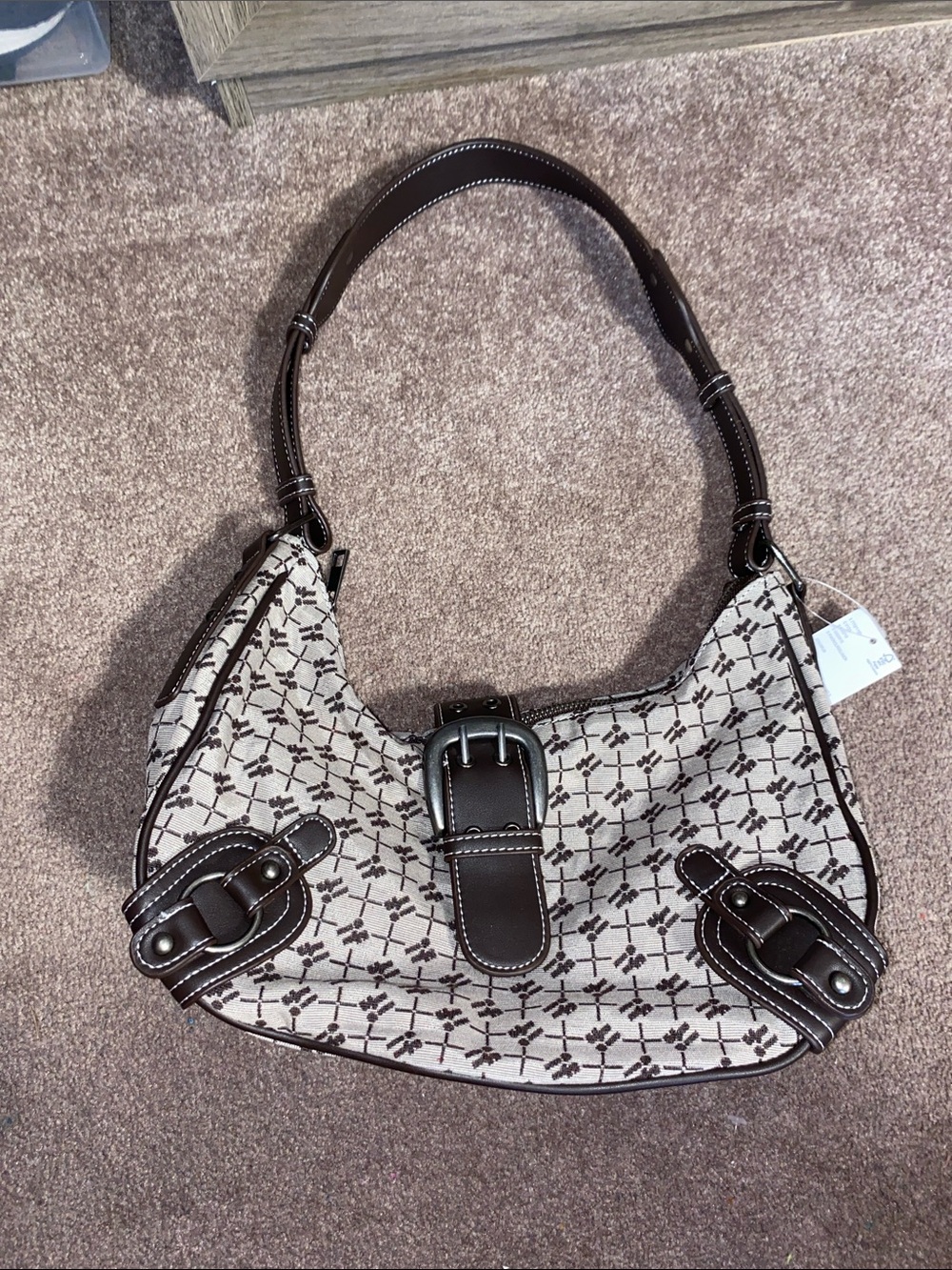 Urban Outfitters Monogram Large Slouch Shoulder Bag
